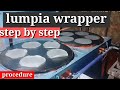how to make lumpia wrapper.. stepby step ..  https://www.facebook.com/Hanepbuhay-627928487828018/