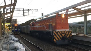 7556次貨物列車百福站通過(R167逆牽)