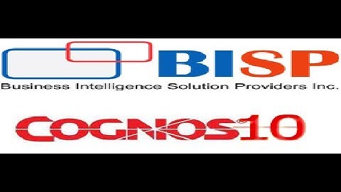 Cognos Framework Manager Introduction