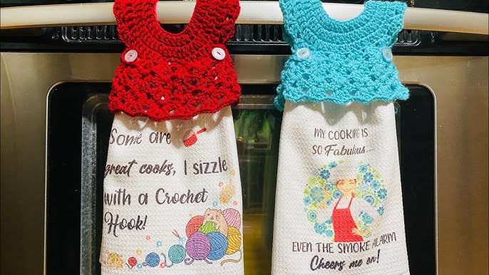 How to Crochet Hanging Kitchen Towel - Naztazia ®