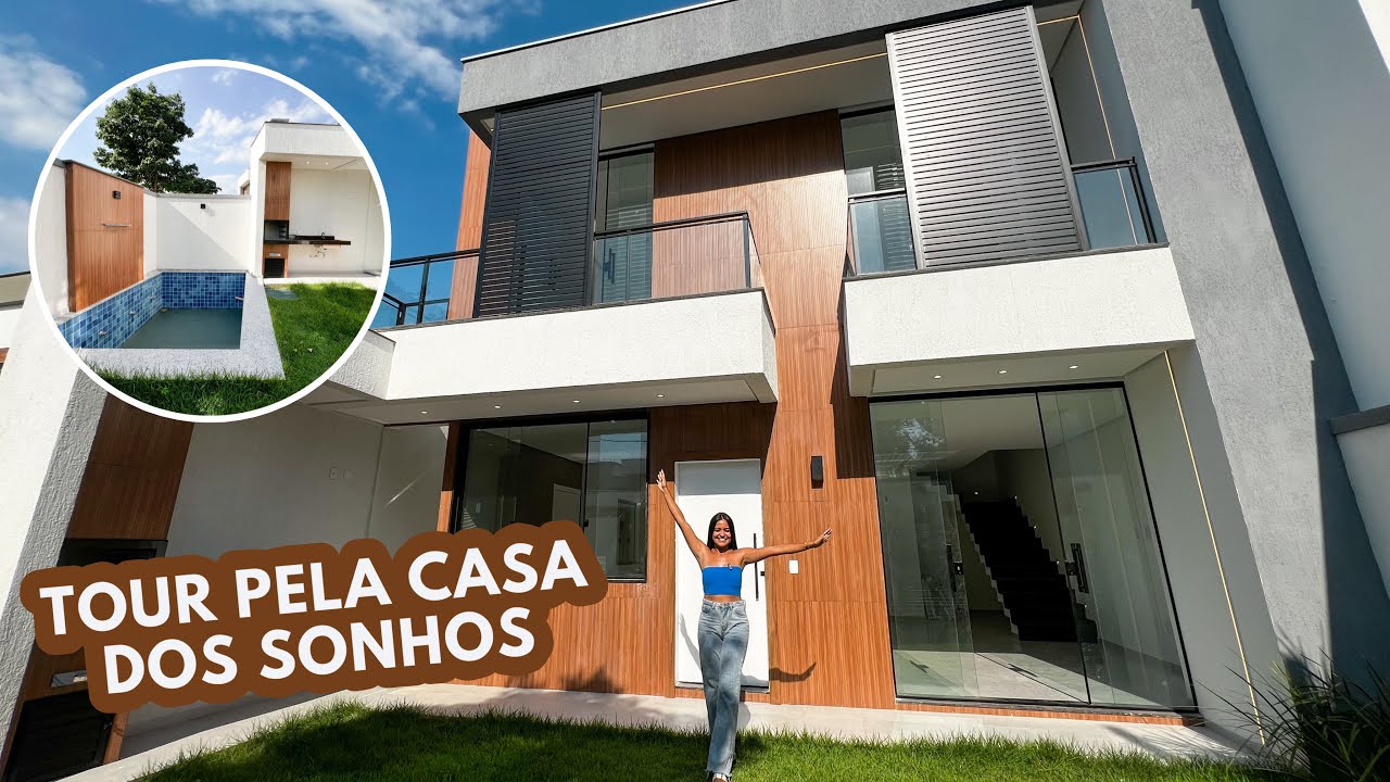 TOUR PELA CASA DOS SONHOS: duplex com piscina e muita luz natural ☀️ ...