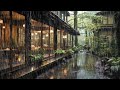 Gentle Rain Sounds for Deep Sleep💤 | Serene Ryokan by the Forest Window