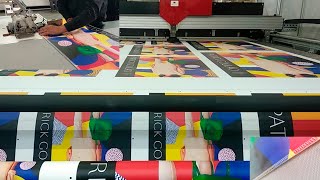 The efficient finishing process for backlit fabric lightbox\/SEG production