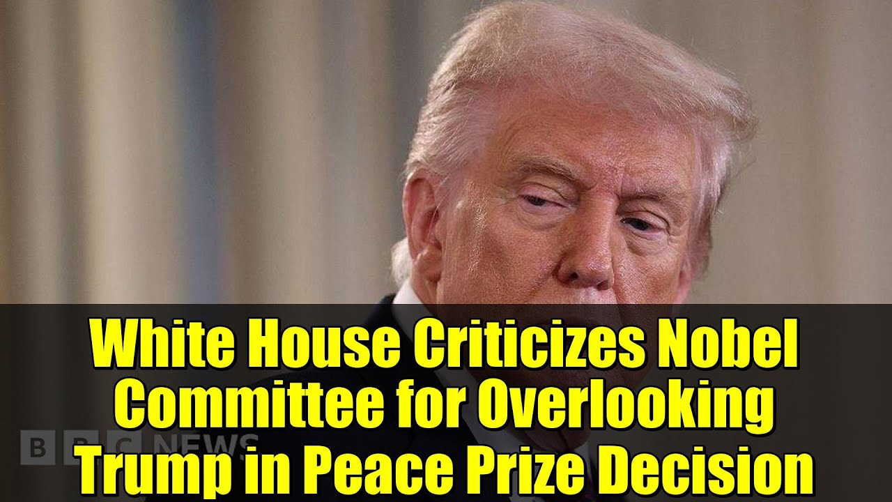 Белый дом критикует Нобелевский комитет за игнорирование Трампа при принятии решения о присуждени...