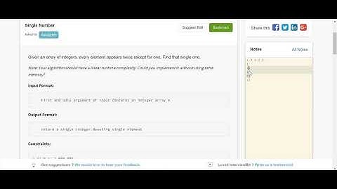 6.7 SINGLE NUMBER (Bit Manipulation)-Interviewbit #bitmanipulation#programming