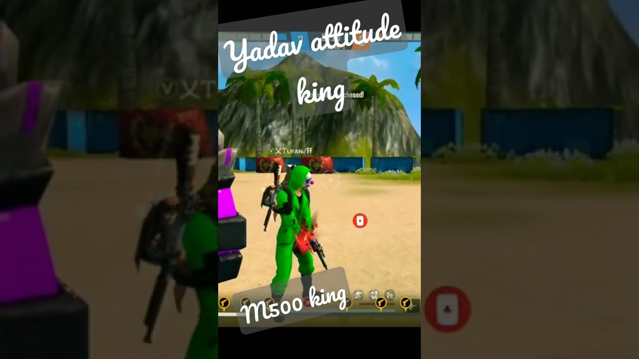 Free Fire attitude M500 King |Yadav attitude status 👑 Free Fire lover ♥️ |