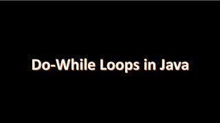 Do While Loop in Java