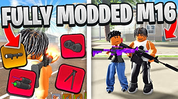 I UPGRADED MY M16 ASSAULT RIFLE AND WENT TO WAR IN ROBLOX BLOCKSPIN