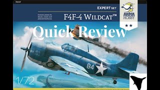 Arma Hobby 172 F4F-4 Wildcat Expert Set Quick Review Vulcan