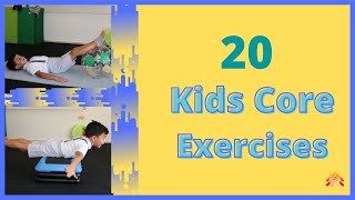 Kids core workout [20 core exercises]