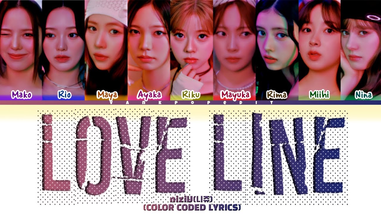 niziu LOVE LINE Lyrics (Color Coded Lyrics)