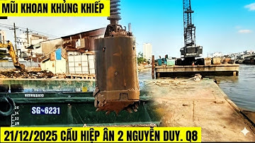 21 december 2025: Gaten boren voor brugfundamenten, krachtige stalen boor voor grondafgraving