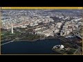 Departure from Ronald Reagan Washington National Airport, over National Mall