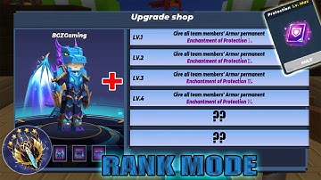 EMERALD ARMOR + MAX PROTECTION In Rank Mode Bedwars | Blockman go