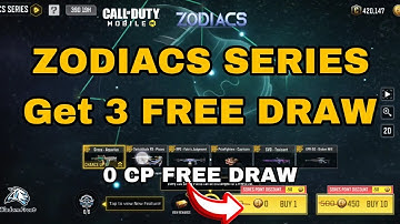 ZODIACS SERIES Get 3 FREE DRAW | CLAIM 300 Series Points Cod Mobile 2024