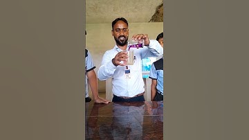 Potassium Permanganate(KMnO₄) Vs Lemon juice 🍋#colour changing experiment #neutralization#experiment