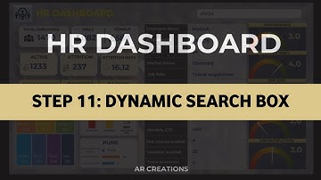 HR ANALYTICS DASHBOARD:USING MS EXCEL: Step 11- Dynamic Search bar