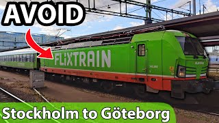 AVOID this LOWCOST train. Traveling with Flixtrain Sweden from Stockholm to Gothenburg