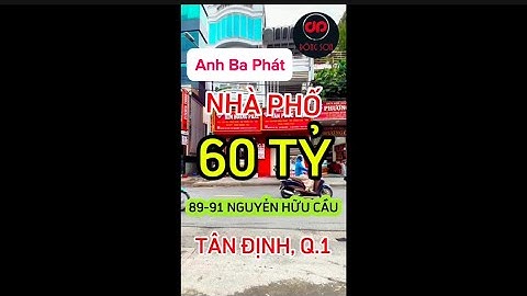 Bán Nhà Mặt Tiền Quận 1 | 89-91 Nguyễn Hữu Cầu, Q.1 | 6,8m x 18m, 4 tầng | Giá 60 Tỷ