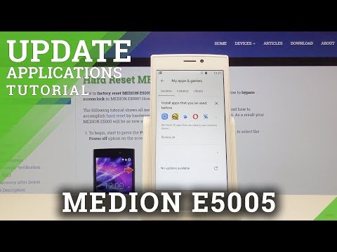 How to Update Apps in MEDION E5005 - Download New App Version