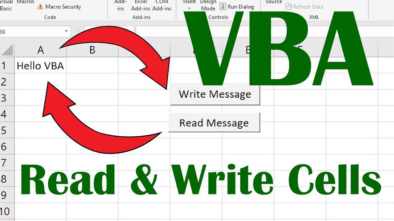 Excel VBA for Beginners – How to Read and Write Cell Values (Step by Step)