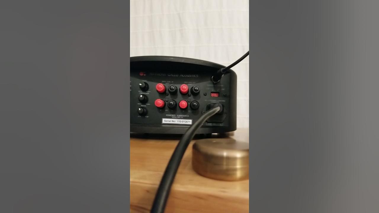 Anthony Gallo Mps-150 subwoofer - YouTube