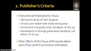 Writing Math Curriculum - Focus