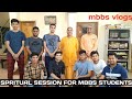 Spritual session for mbbs students iskcon guruji mbbs vlogsindori medico