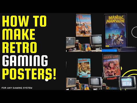 How to Make Retro Gaming Posters