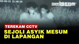 ASTAGA! Sejoli Terekam CCTV Beradegan Mesum di Lapangan Renon, Bali