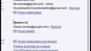 Collaboration in Google Docs