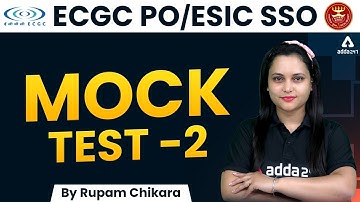ECGC PO | ESIC SSO 2022 | English | Mock Test #2 | By Rupam Chikara