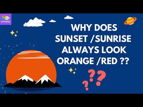 Why Does Sun Appear Red / Orange During Sunrise & Sunset ?? Most Of Us Don't Know | LearnyDay |
