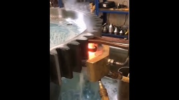 induction hardening for big gear#shortvideo