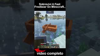 Sobrevivi a fast fredbear... #minecraft #horror #minecrafthorror #fnaf #fredbear #fast #fyp