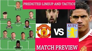 Man United VS Aston Villa MATCH PREVIEW| Players MUST RESPOND