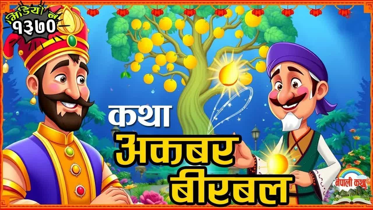 अकबर र बीरबल जादुकाे बगैंचा 🌟 Akbar Birbal Magic Garden Story in Nepali