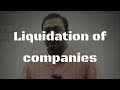 Liquidation of companies | Advanced Accounting | CA IPCC