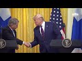 President Trump Participates in a Joint Press Conference with the President of Finland