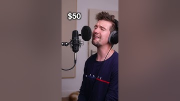 $50 vs. $500 Microphone #shorts #microphone #cover #singer
