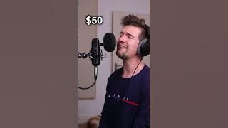 $50 vs. $500 Microphone #shorts #microphone #cover #singer