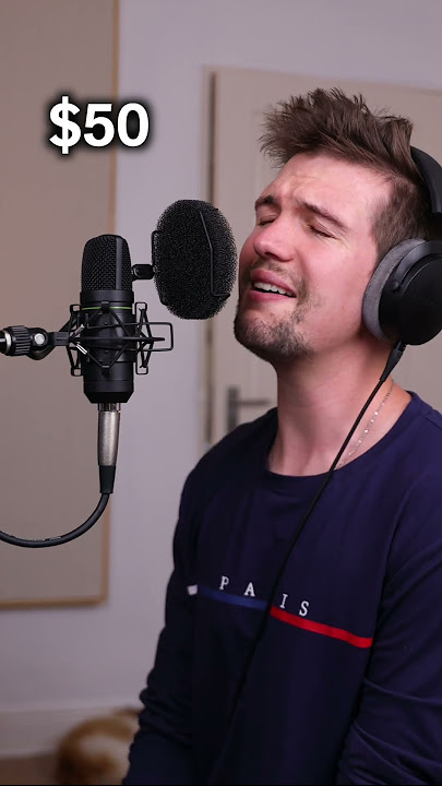 $50 vs. $500 Microphone #shorts #microphone #cover #singer