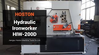 Hoston Multi Purpose Hydraulic Ironworker Machine Hiw-200D