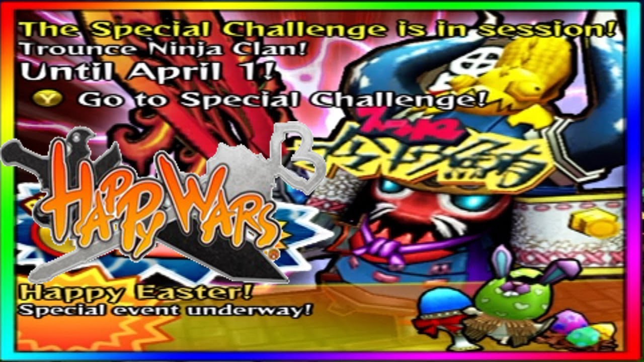 Happy Wars - Special Challenge/Easter theme Gameplay
