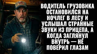 картинка: Водитель грузовика услышал странные звуки из прицепа, а когда заглянул внутрь — не поверил глазам