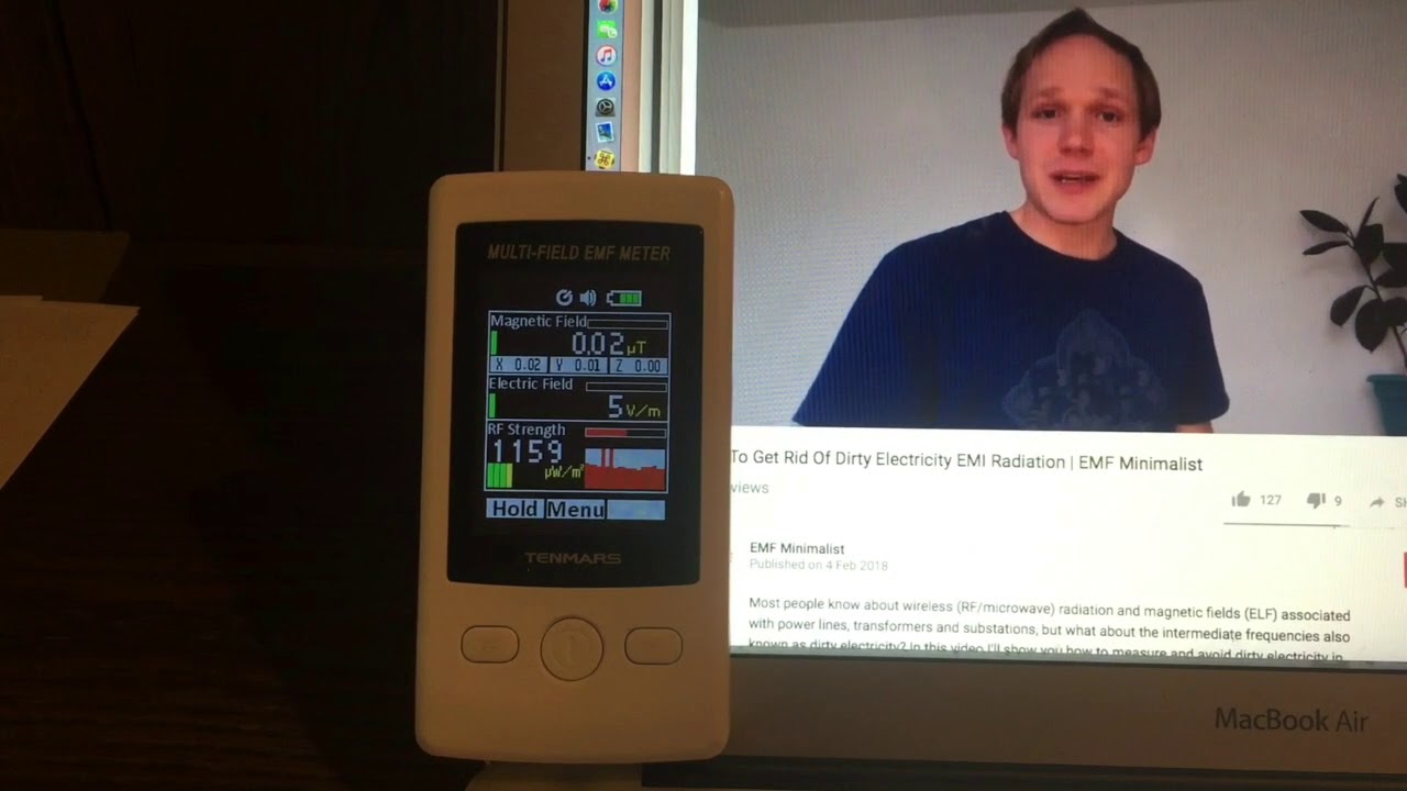 How safe is your office? EMF Radiation readings from a laptop