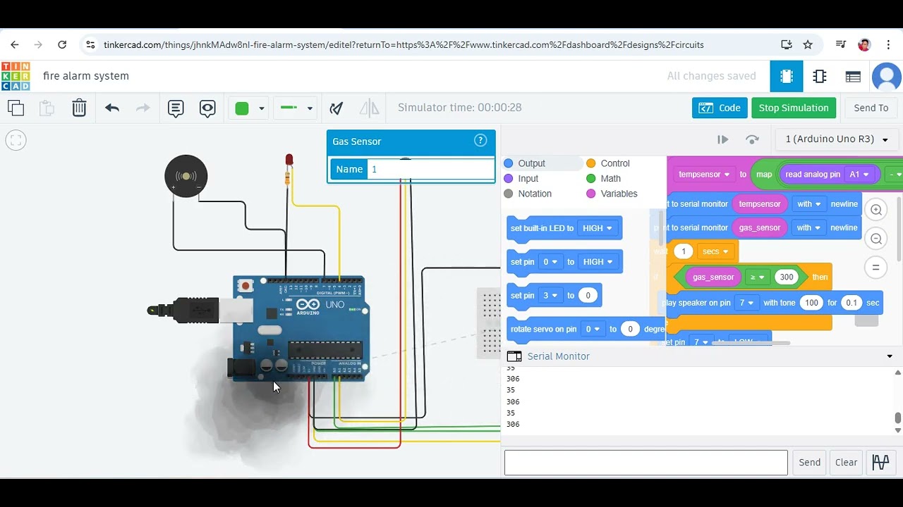 Fire Alarm System with Gas Detector, and Smoke Detector Using Arduino ...
