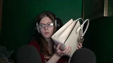 ASMR New Handbag Whisper Ramble/Show and Tell (Michael Kors Medium Mercer)