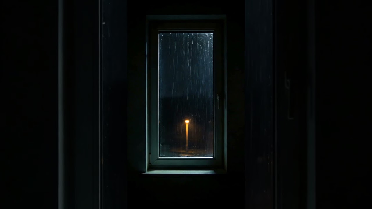 Deep Night Rain Outside the Window | Quiet and Dark