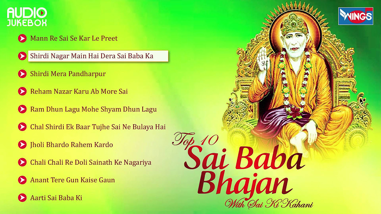10 Sai Baba Bhajan   With Sai Ki Kahani   Sai Baba Real Story  Sai Aashirwad